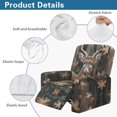 thumbnail image 5 of Yuyamidu Camouflage Reclining Chair Covers 4 Pieces Hunting Reindeer Recliner Sofa Slipcovers with Pocket Soft Lazyboy Cover for Recliner Chair Gift for Friends, 5 of 8