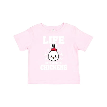 

Inktastic Life is Better with Chickens Gift Toddler Boy or Toddler Girl T-Shirt