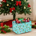 thumbnail image 4 of XKHHLH Rectangular Christmas Basket for Families Holiday Gift Basket Baby Storage Bin Kids Toy Organizer Box for Boy and Girls Christmas Room Decor, 4 of 8