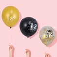 thumbnail image 4 of Minkissy 15Pcs Assorted Color Digital Confetti Balloons Latex Decorative Photo Props Birthday Party Supply, 4 of 5