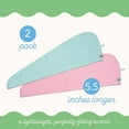 thumbnail image 3 of Turbie Twist 2 Pack Extra Long Microfiber Hair Towel - Pink, Mint, 3 of 7