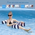 thumbnail image 4 of LUCKDEER 3 Pack Pool Inflatables, Inflatable Pool Floats, 4 IN 1 Swimming Pool Floats Hammock, Inflatable Pool Toys Water Hammock for Armchair Mattresses Seat Floating Mattress, 4 of 7