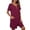A-Wine904, variant on XIAONU Women's Solid Zip Front Pocket Mini Sleepwear Loose Short Sleeve Split Neck Loungewear Soft Sleek Sleep Nightgowns