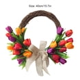 thumbnail image 3 of Moyic Guirnalda de puerta, artificial, flor falsa, colorida, multicolor, para fiesta, multiusos, dulce regalo, suministros de boda Kits de decoración para fiestas, 3 of 6