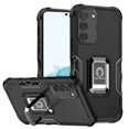 thumbnail image 5 of For Apple iPhone SE 3 (2022) SE/8/7 Hybrid Magnetic Ring Holder Stand Kickstand Heavy Duty Rugged Silicone Shockproof Cover ,Xpm Phone Case [ Black ], 5 of 7