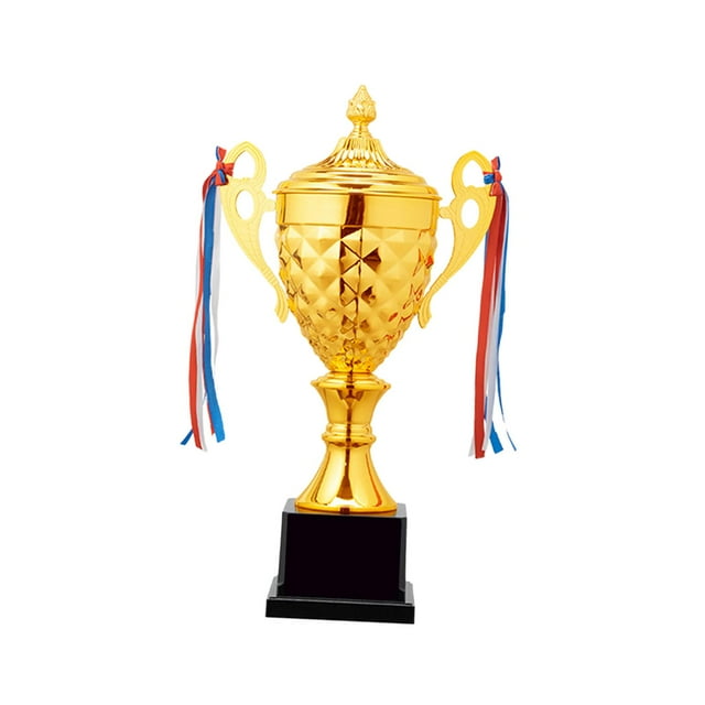 Trofeo de partido de de fútbol, trofeo de oro, premio de recompensa por el primer lugar, copa de premio de competiciones de fútbol de metal , 15x33cm
