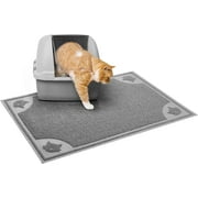 Mr. Pen- Large Cat Litter Mat, 23.5X 35.2, Gray, Cat Litter Box Mat, Cat Litter Mat Litter Trapping Mat