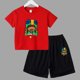 thumbnail image 3 of Conjunto de 2 piezas de camiseta y pantalones cortos divertidos de verano para niños y adolescentes, juego de lucha de algodón, Anime, Cosplay, ropa informal para niño y niña, conjunto para bebé, 3 of 5