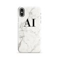 thumbnail image 1 of Étui Personnalisée Blanche Calacatta Marble initials pour iPhone X, iPhone 13, 1 of 4