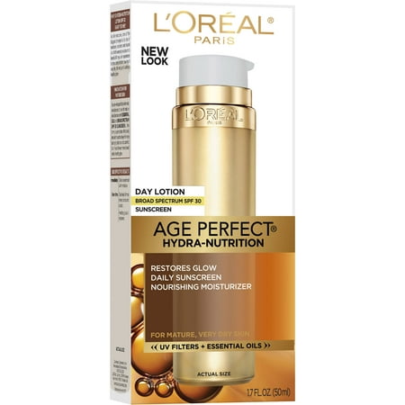 L'Oreal Paris Age Perfect Hydra-Nutrition Day Lotion with SPF 30 Moisturizer, 1.7 fl
