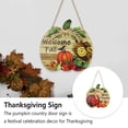 thumbnail image 4 of Yuarrent Señal de puerta de país de calabaza, placas de cosecha interesantes de madera, placa de regalo para exteriores, tablero de suspensión para Kits de decoración para fiestas JM00907 Yuarrent HA063876-01, 4 of 6