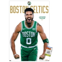 NBA Boston Celtics - Jayson Tatum Feature Series 23 Wall Poster with Pushpins, 22.375" x 34"