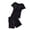 Black, variant on Soft Shorts with Built In Bra Comfortable Sleepwear Pajamas Short Sleeve Home Wear Casual Two Piece Outfit Bikini Cover Ups for Women Swimsuit Cover Ups for Women plus Summer Cover Women