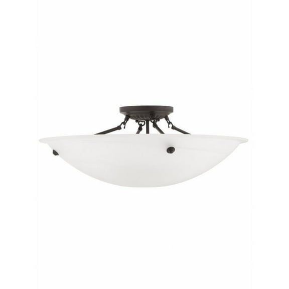 4 Light Flush Mount in Contemporary Style 24 inches Wide By 9.5 inches High-Bronze Finish Bailey Street Home 218-Bel-1653690