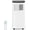 White top cover + black nameplate, variant on 8000 BTU Portable Air Conditioners, 3 In 1 Modes Dehumidifying AC Unit, Fan, Sleep Function, Cools Spaces Up to 350 Sq. Ft,Black