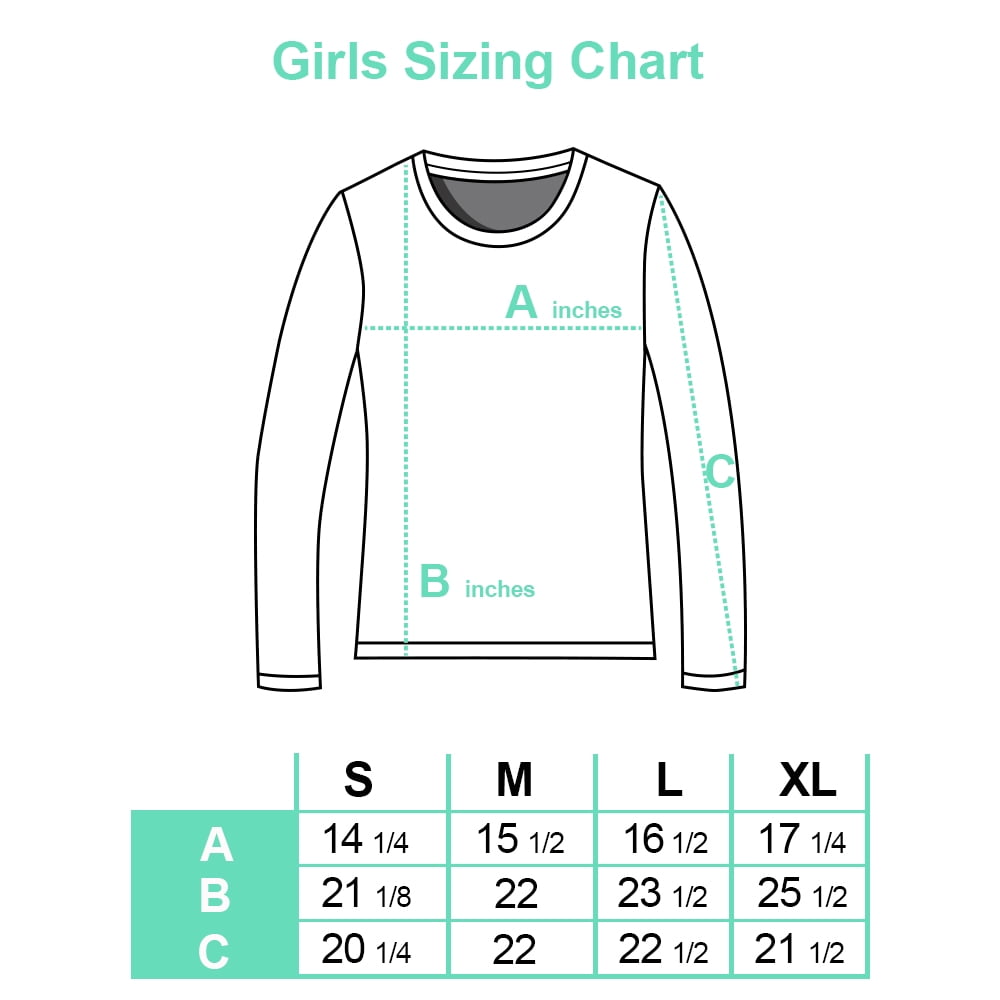 Long Sleeve Shirt Size Chart