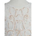 thumbnail image 6 of Feinuhan Womens Sheer Beaded Embroidered Sequin Mesh Sleeveless Tank Tops, 6 of 8