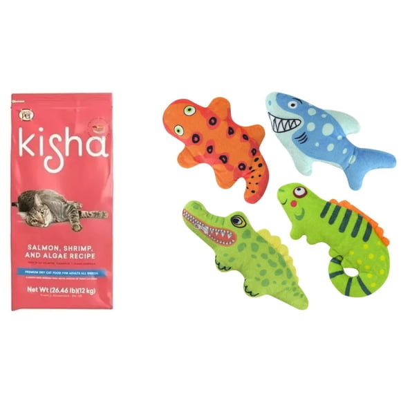 Paquete Kisha 12 kg + 1 juguete con sonido Fancy pets