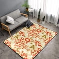 thumbnail image 2 of Area Rugs For Living Room Decor - Scandinavian Alphabet2 Anti Slip Throw Washable Rugs 3x5 For Bedroom, Soft Indoor Carpet For Bedroom Living Room 60x39In, 2 of 5