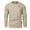 Khaki, variant on Men's Waffle Casual Tops Round Neck Solid Color Knitted Sports Sweater Long Sleeved Pullover Sweatshirt Gray 3XL