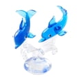 thumbnail image 4 of Dolphin Decor Dolphin Ornaments Craft Collection Sea Animal Tabletop Clear Glass C, 4 of 9