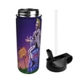 thumbnail image 2 of Beetlejuice Kids Insulated Water Bottle With Straw - 18 Oz Stainless Steel Double Wall Vacuum Cup, Leakproof, Bpa Free, Suitable For Boys And Girls, 2 of 5