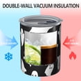 thumbnail image 2 of 12oz Coffee Tumblers Black Halloween Ghosts with Boo Stainless Steel Vacuum Insulated Travel Tumbler Coffee Cups Mug with Lid and Straw with Cleaning Brush for Cold & Hot Drinks, 2 of 5
