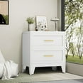 thumbnail image 3 of Erosoei Modern Metal Nightstand 2 Drawer Dresser for Bedroom, 3 of 5
