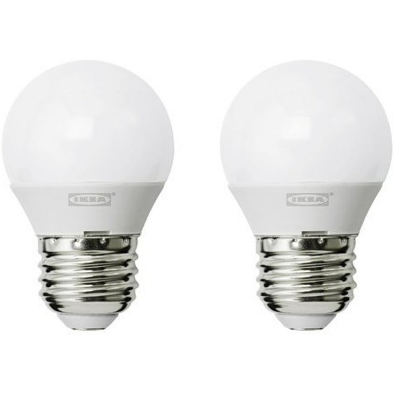 Ikea packs LED bulb E26 200 lumen, globe opal 1628.82017.306 - Walmart.com