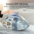 thumbnail image 4 of Yayeee Pillowcase King Size Set of 2 Satin Wrinkle Resistant Pillow Case, Winter Village Serenity, 4 of 8