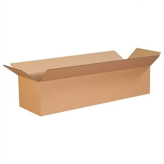 ZoroSelect Long Corrugated Boxes, 26" x 6" x 6", Kraft, 25/Bundle