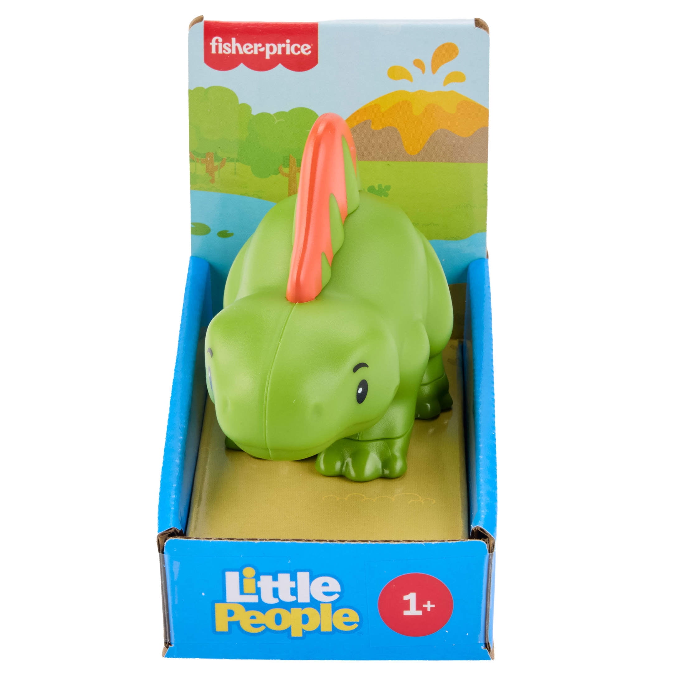 Fisher-Price Little People Stegosaurus Dinosaur Toy Figure for Toddler Pretend Play, 1 Piece