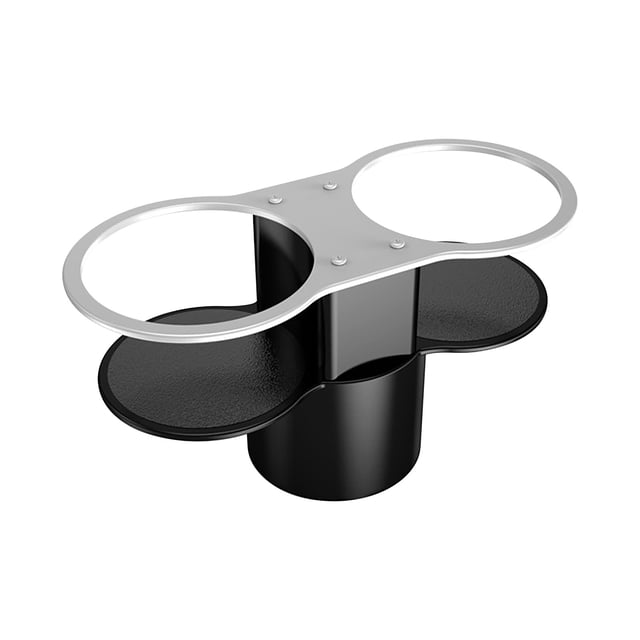 Kieccall Car Dual Cup Holder Expander with Adjustable Base, Beverage and Ashtray Mount Bracket, Non-Slip Console Organizer for Vehicle Interior