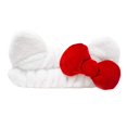 thumbnail image 2 of The Creme Shop, Hello Kitty Plush Spa Headband With Signature Bow, 1 Piece, 2 of 3