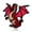 Red, variant on Dragon Enamel Pin | Clayton Jewelry Labs