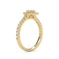 thumbnail image 6 of AFFY Teardrop Half Eternity Halo Solitaire Engagement Rings for Women, 1.00 Carat (ctw) Pear And Round Cut Lab Grown Diamond Ring In 10K Solid Yellow Gold F-G, VS-SI Quality Ring-7.5, 6 of 6