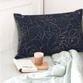 thumbnail image 4 of Cauagu Navy Dark Blue Print Pillow Covers with Envelope Closure,1PC Pillow Cases Decorative Pillow Case for Bed & Couch, Pillows Not Included-20"x30", 4 of 6