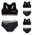 thumbnail image 2 of LYMAYTER Girls Lightweight Breathable Cotton Training Bra Set Elastic Soft Everyday Underwear, 2 of 8