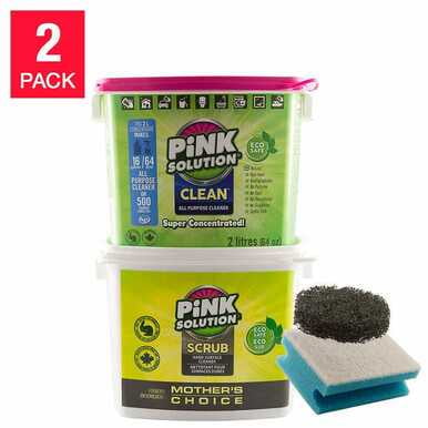 Pink Solution Combo Cleaner Bundle Biodegradable All Natural, All ...