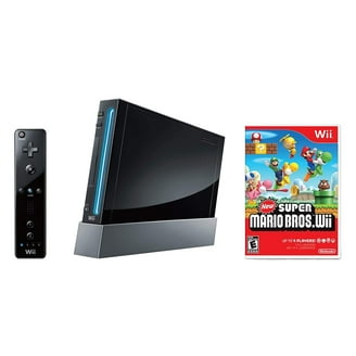 Nintendo Wii Console Black, New Super Mario Bros Bundle