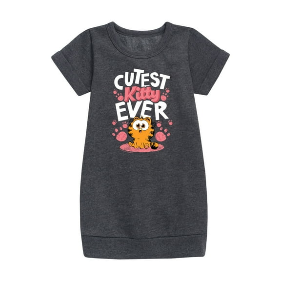 Garfield - Cutest Kitty Ever - Toddler & Youth Girls Fleece Dress