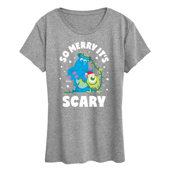 Monsters Inc - So Merry Its Scary - Women's Short Sleeve Graphic T-Shirt