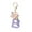B, variant on Fashion Alphabet Initial Letter Keychain Tassel Butterfly Pendant Key Ring for Purse Handbags Women Girl