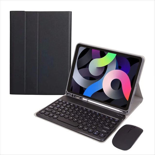 Linda funda para teclado Ipad 9th Gen con mouse Ipad 8th Gen/ipad 7th Gen/ipad Air 3/ipad Pro 10.5 Color Keyboard Case Retro Round Key Candy Color Detachab