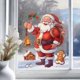 thumbnail image 1 of Adhesivos de pared de PVC con dibujos animados de Papá Noel de Navidad, 29 x 30 cm, 1 of 4