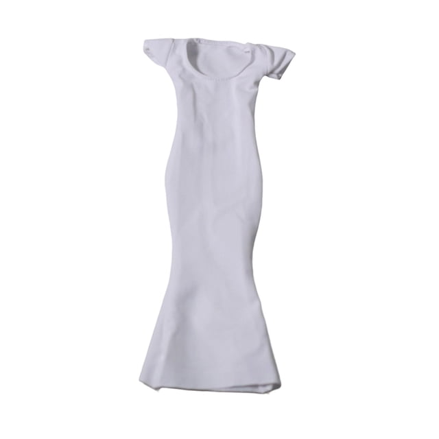 lionlar Robe Moulante Élégante à Queue de Poisson pour Femme à l'Échelle 1/6, Blanche