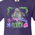 thumbnail image 4 of Inktastic St. Augustine Florida Cute Swimming Manatee Youth T-Shirt, 4 of 5
