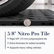 FlooringInc Nitro Pro Garage Tiles, Diamond, 40 Pack, 40 Sq/Ft. Graphite/Black