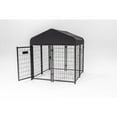 thumbnail image 4 of Lucky Dog ® STAY Series™ Studio 4ft x 4ft x 4’4in Jr. Kennel, Steel Grey, 4 of 9