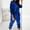 Blue, variant on Turilly Clothes Sets for Women 2 Piece Women's Casual Color Long-Sleeve Drawstring Hooded Tops Pants Sets Sports Suits